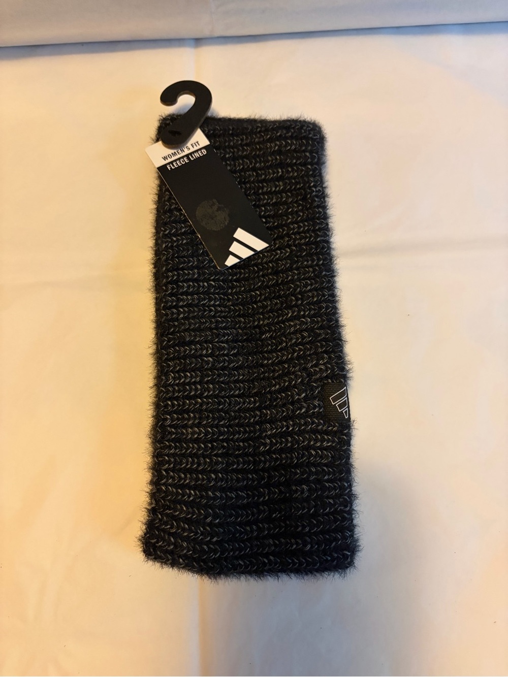 NWT adidas Women's Black Knit Fleece-Lined Headband